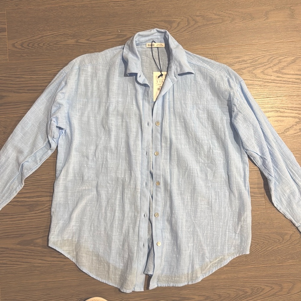 Pull&Bear shirt, light blue color